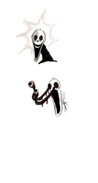random horror doodles 😃