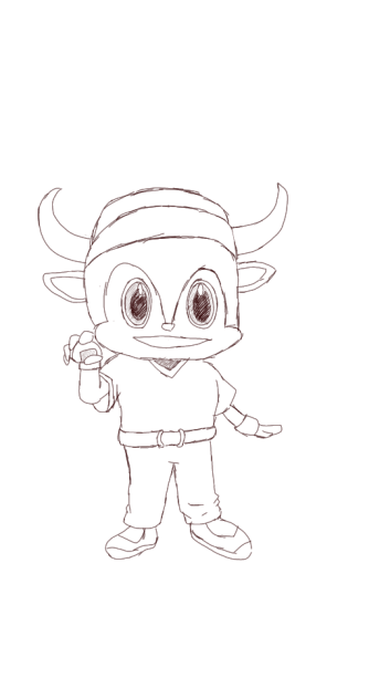 【線画】バファローブル