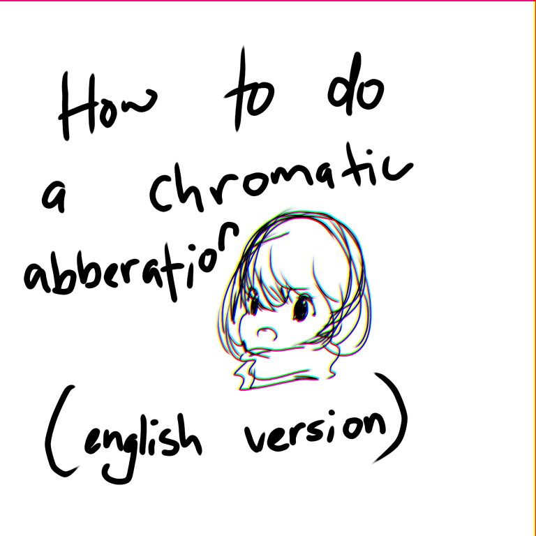 Chromatic aberration effect (how to) - ibisPaint