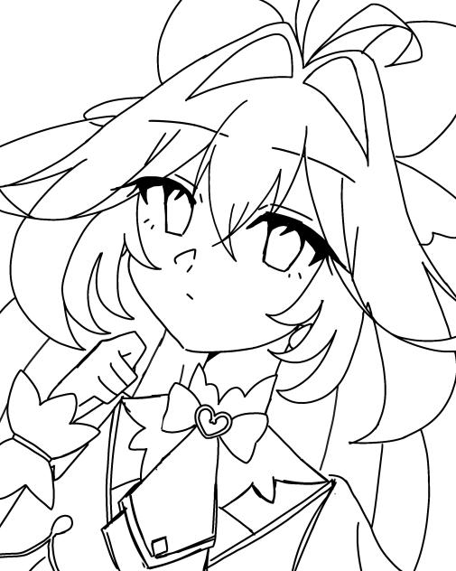 キュアアルカナシャドウ線画