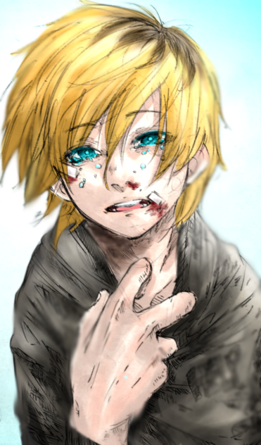 Boy Blue eyes of tears