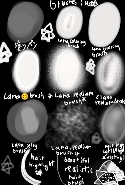 ❤️The brushes i use💙