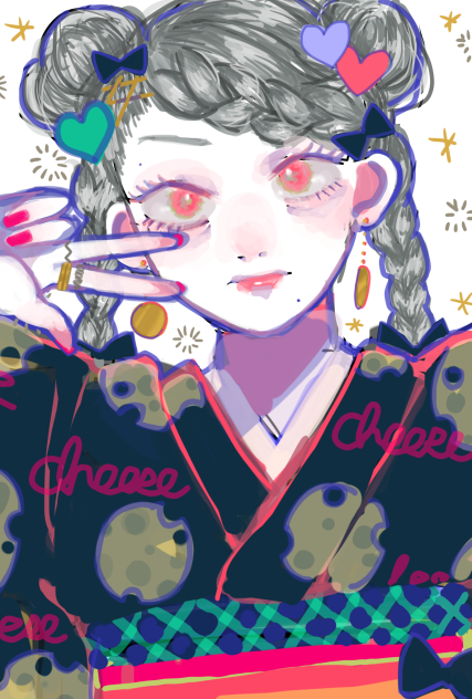 年賀状2020 元絵