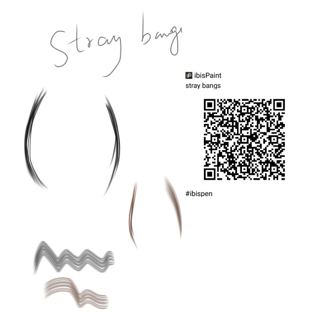 Stray bangs brush