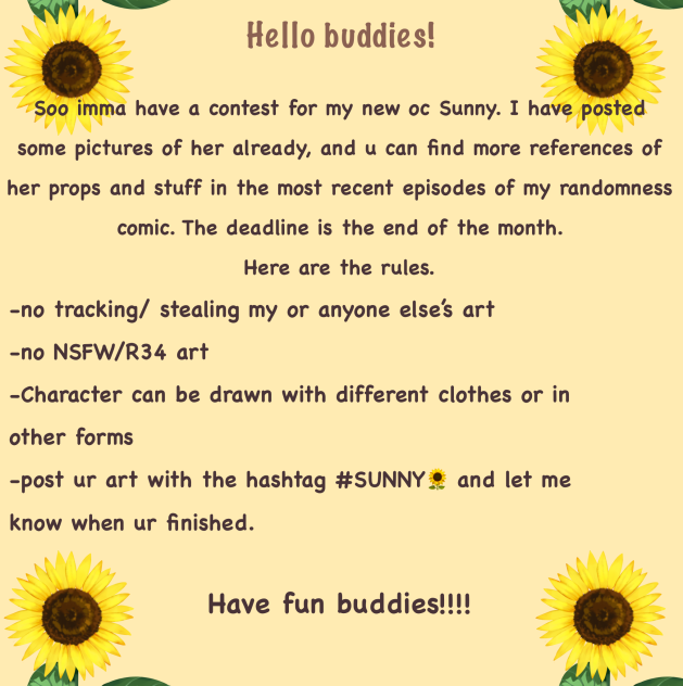 Sunny contest info