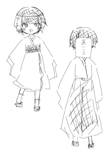 新キャラのラフ