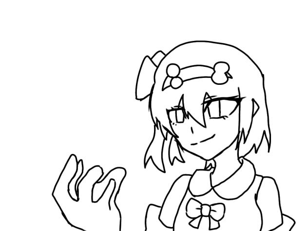あくまのみらいのひょうしー線画