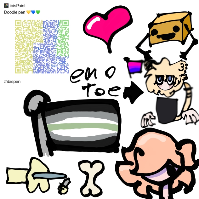Doodle pen 💛💙💚 - ibisPaint