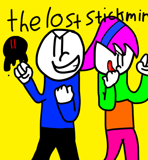 The lost stickmin first title screen