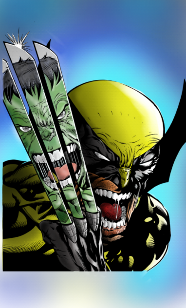 wolverine y hulk - ibisPaint
