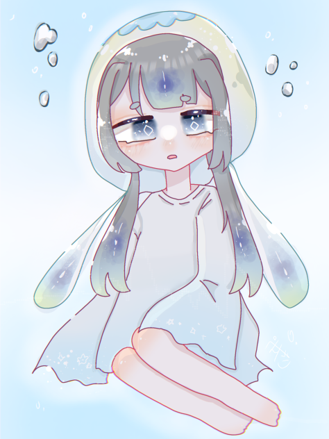 くらげと水