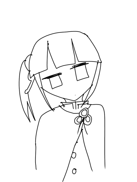 栗花落カナヲ(線画)