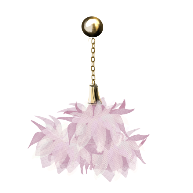 花のピアス