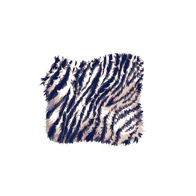 Zebra Print fur pillow