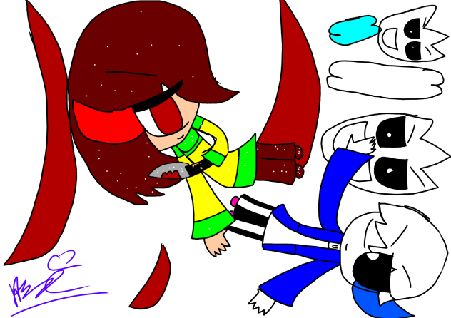 Chara vs Sans - ibisPaint