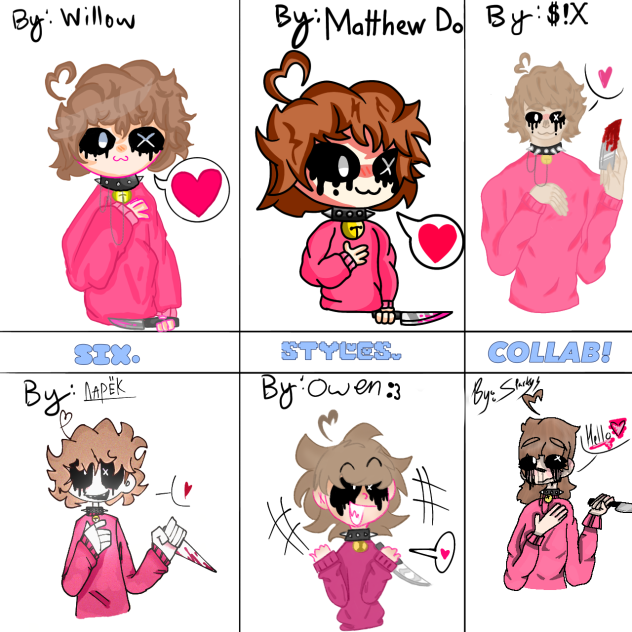 6 styles collab! - ibisPaint