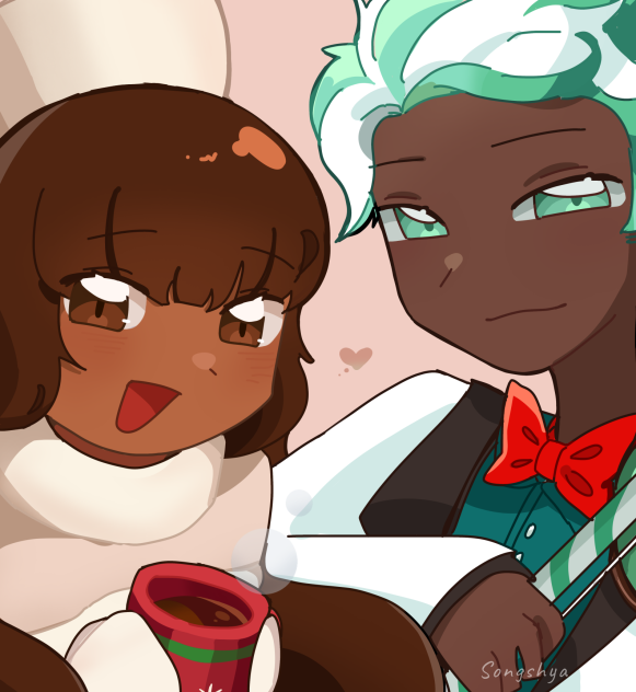 Hot choco and mint choco - ibisPaint