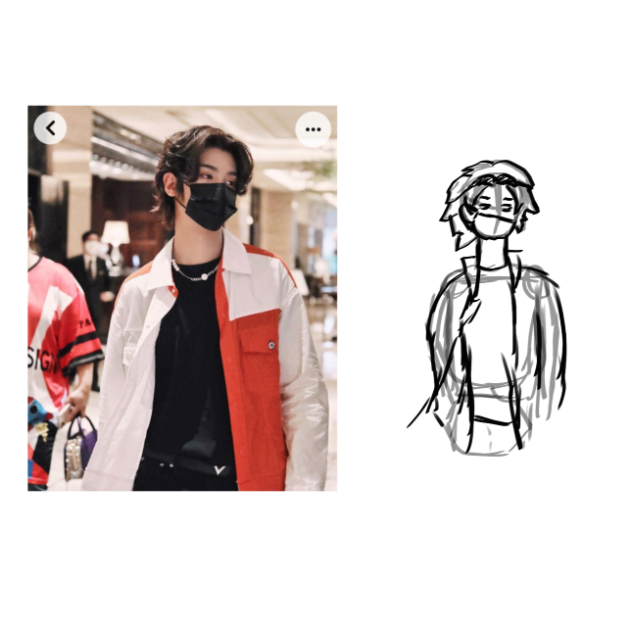 First time drawing a boy in 2023 PT 1