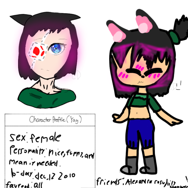 tried drawing like Alexandra rosu