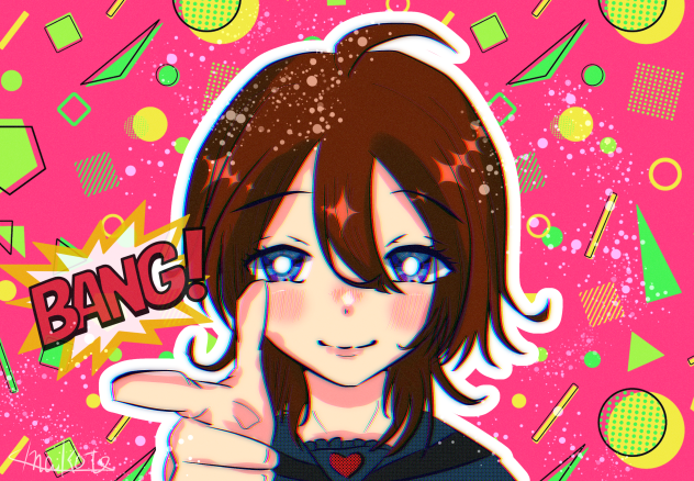 Twitterフォロワーさんの子を描きました