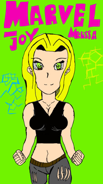 Marvel joy Melissa concept drawing