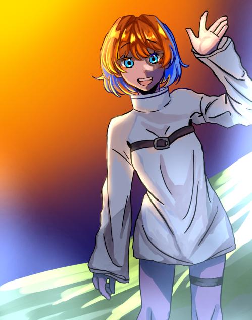 Girl at dusk