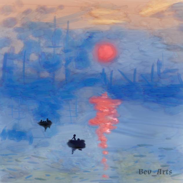 Impression, Sunrise (1872) - Study