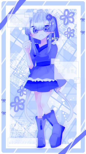 🤍🩵💙全身ver！