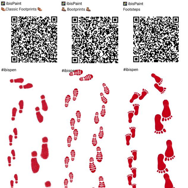 Footprints & Shoeprint Stamp Brush