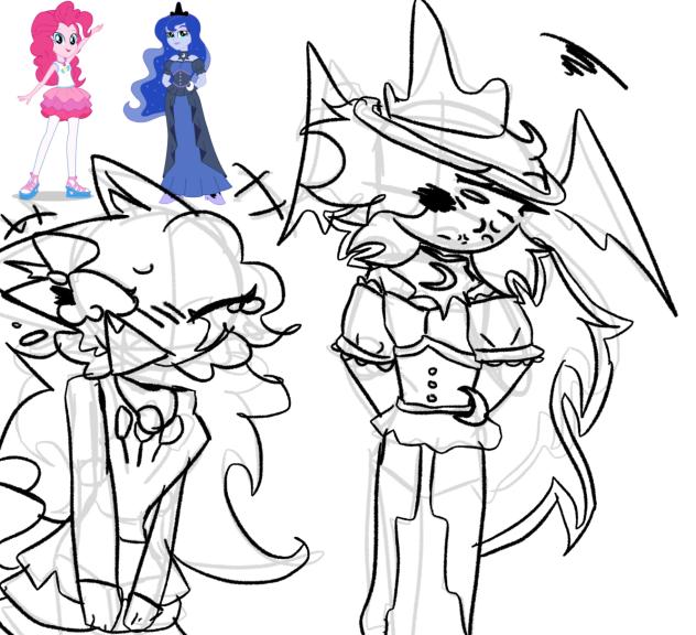 Pinkie wenda and Luna Jevin
