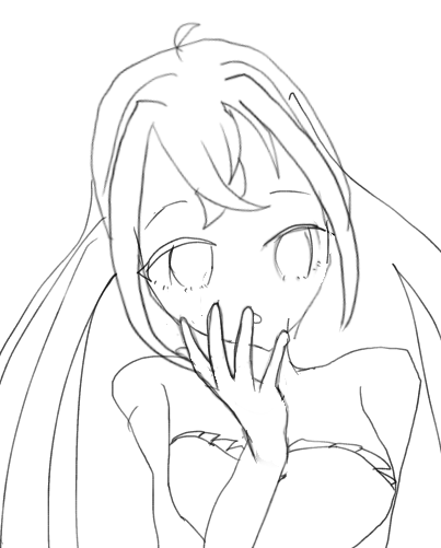 線画あげます(^O^)