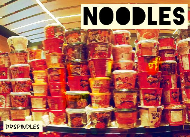 A surprisingly aesthetic wall of noodles