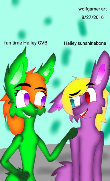 fun time hailey and hailey sunshinebone - ibisPaint