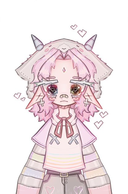 Pink cute Elf