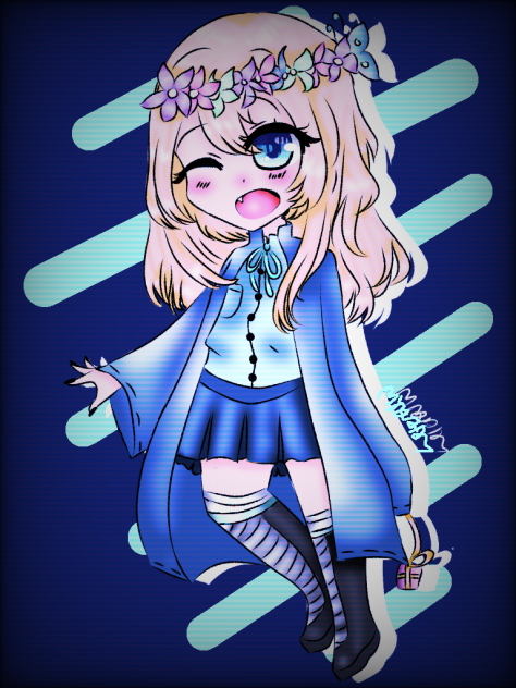my oc as a chibi (colour)
