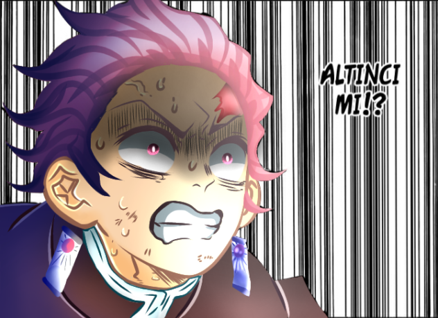 Tanjiro Kamado Manga Colouring