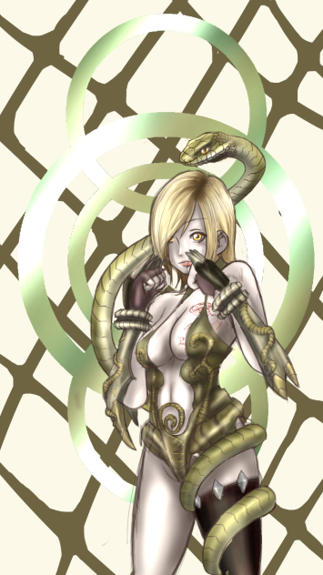 女fighter 背景白ver