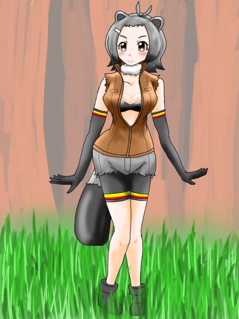 アメリカビーバー立ち絵