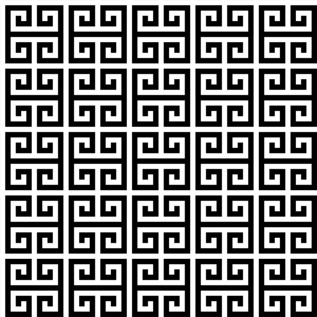 Greek key pattern 3 a