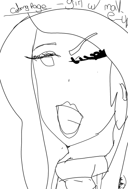 girl with make up - ibisPaint