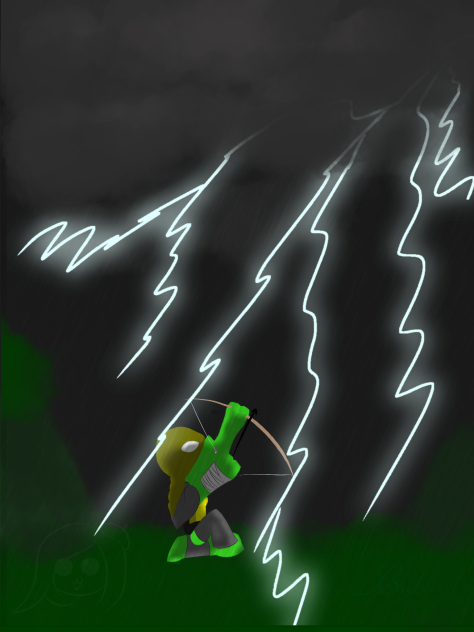 As the Lightning Strikes - ibisPaint