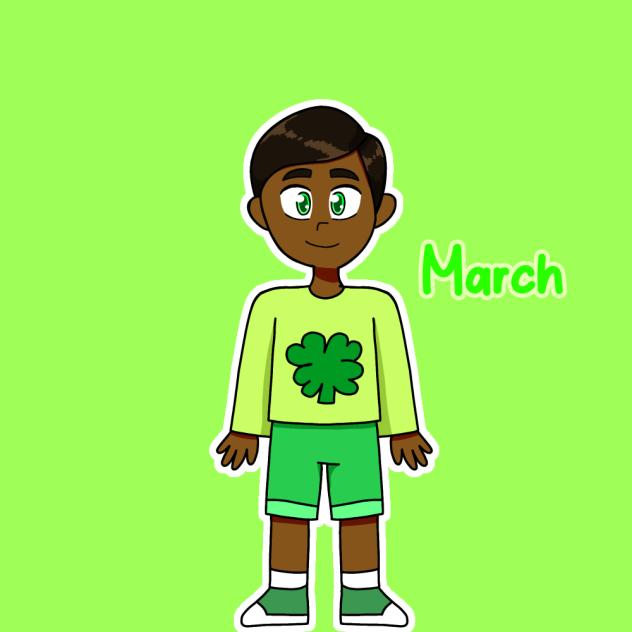 March) human, month