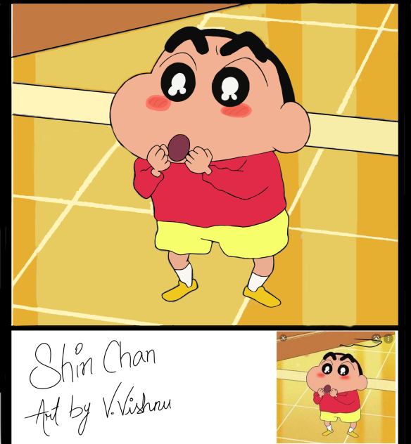 Cute 😍 Shin chan perfect Drawing