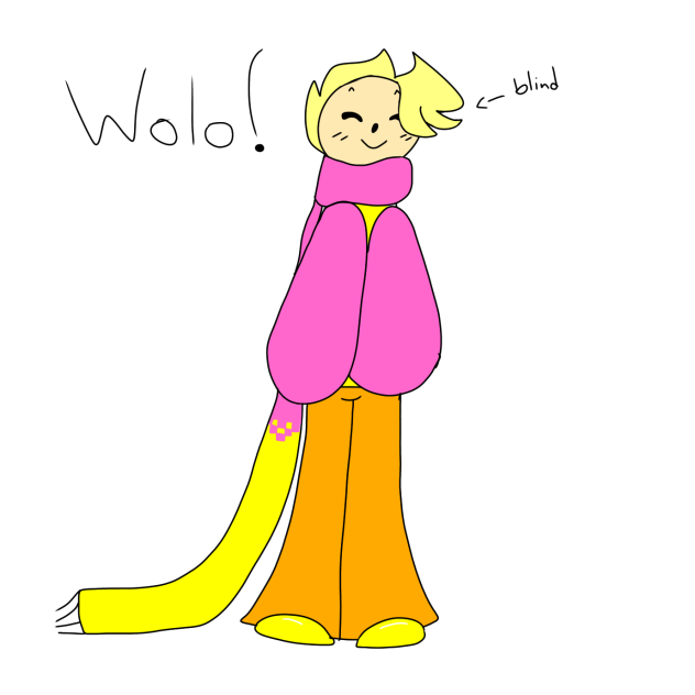 Wolo as a human!