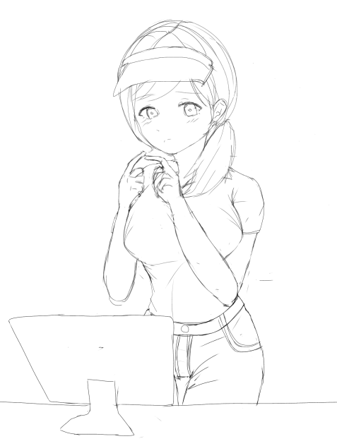 Anime Pizza Emoplyee Roblox Sketch