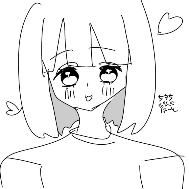 髪と目が動きます
