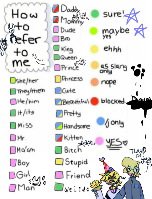 how to refer to me (lazy post)