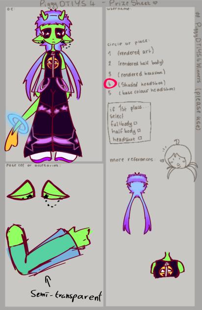 Prize sheet ^u^