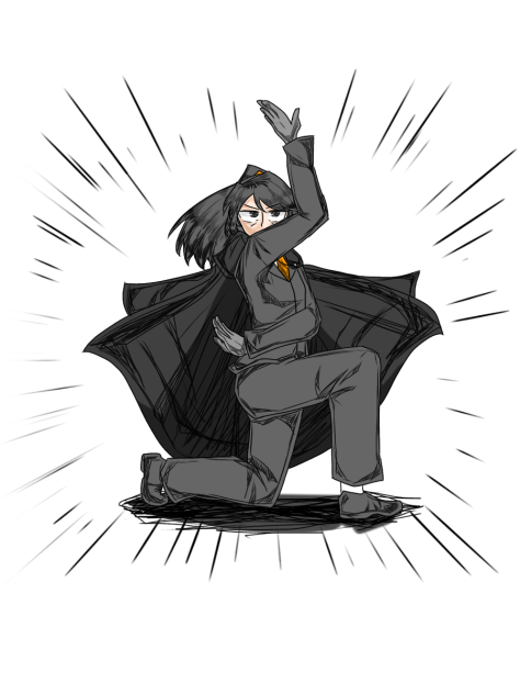 荒ぶる博士のポーズ