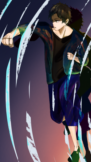 筋肉から描いてみた を塗ってみた